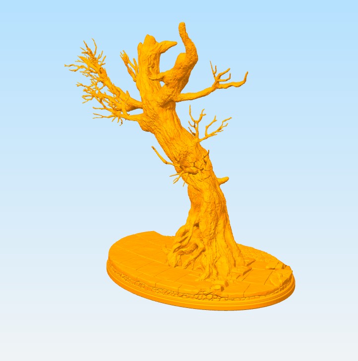 3D Model of a Gnarled Tree for Jewelry and Ring Display - .STL FILE FOR 3D PRINTING