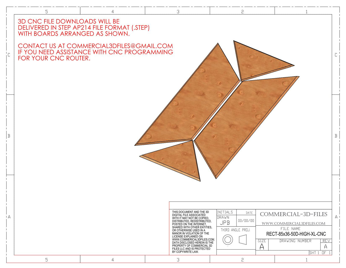 Rectangular Climbing Volume (X large, High) 85"(2159mm) x 36" (914mm) x 15" (384mm) Tall Plans
