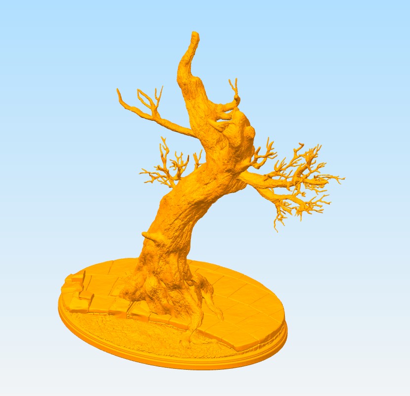 3D Model of a Gnarled Tree for Jewelry and Ring Display  - .STL FILE FOR 3D PRINTING