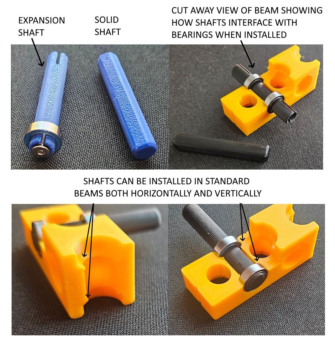 GEARBLOCS SOLID SHAFT in LENGTHS FROM 20MM TO 300MM - SFT-D8-L-SLD-x57