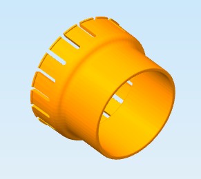 Dust port adaptor for Grizzly G0869 10" 2 HP Benchtop Table Saw - .STL FILE FOR 3D PRINTING